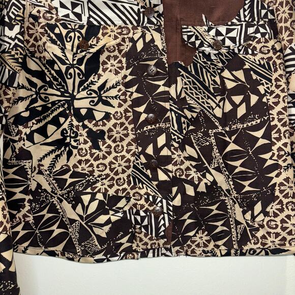 Vintage 100% Silk Button-Up Jacket – Size SP (Small Petite) - Picture 7 of 13